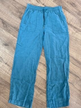 Athleta linen wide leg pants